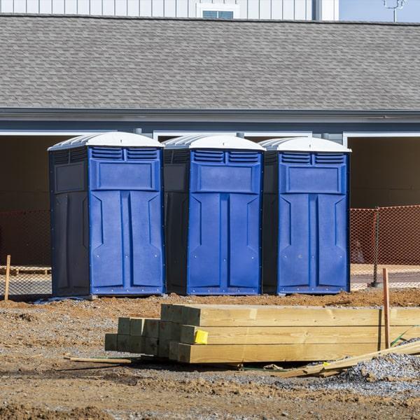 Heavy-duty construction site porta potty in Beloit, Wisconsin